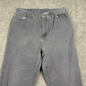 Faded Glory Jeans Women 16 Petite Grey High Waisted Mom Jeans Vintage 90s Denim